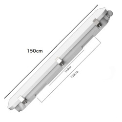 Pantalla Estanca LED 55W 150CM Driver Philips Xitanium 3CCT IP66