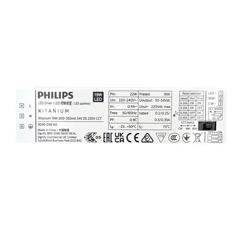 Pantalla Estanca LED 40W Con Sensor Radar y Kit de Emergencia Philips Driver XITANIUM COREPLUS EVO CCT 120cm IP66