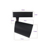 Foco LED 40W Negro para Carril Monofásico 24º- 3 Años de garantía