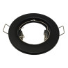 Aro Redondo Negro Fijo para dicroica LED GU10 MR16