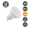 Dicroica LED 6W Color seleccionable 100° GU10 - OSRAM CHIP - 3 Años de garantía