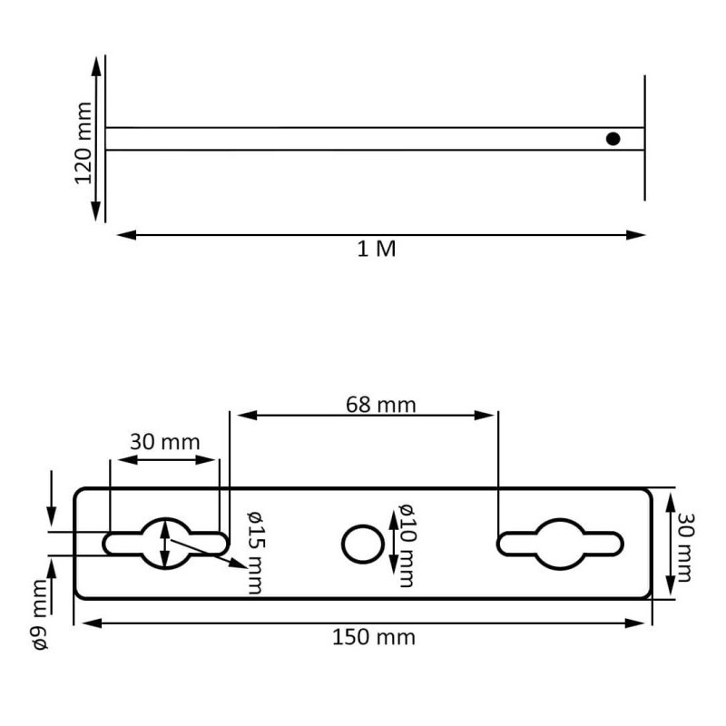 Soporte extensible para Proyector LED 50cm a 100cm