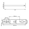 Soporte extensible para Proyector LED 50cm a 100cm