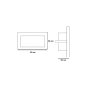 Empotrable LED 40W 120º Color seleccionable 3000k-4000k-6000k. CCT.