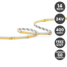 Tira LED COB 24V 14W/M GAMA PRO 400 LED/m 1.540 Lm FREE CUT CRI90 IP20 Bobina 50 metros
