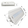LED Emergencia LED 4W + Auto-Test + Kit Techo - IP20