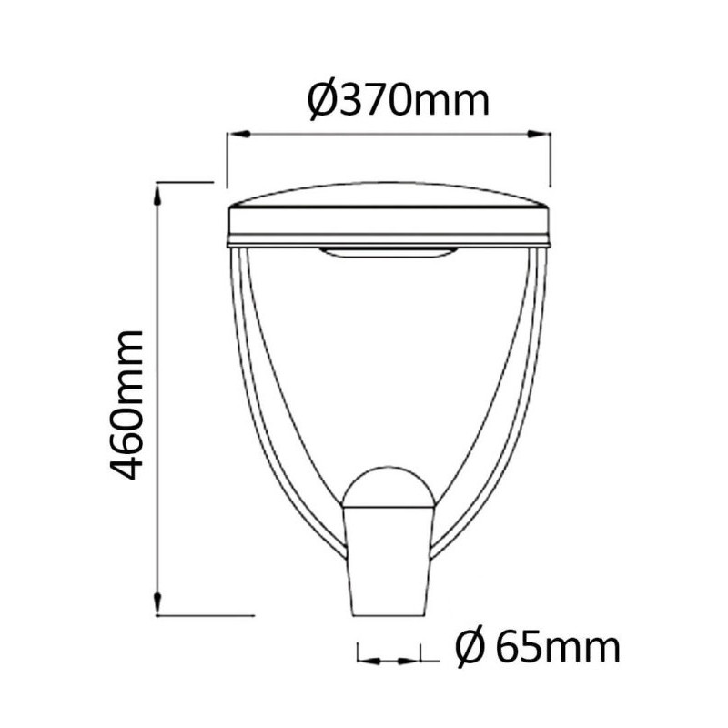 Farola LED 40W Philips Lumileds SMD 3030 130Lm/W