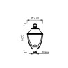 Farola LED 40W VALLEY Philips Lumileds SMD 3030 165Lm/W 5 años gtia
