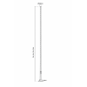 Columna Troncocónica Galvanizada Punta 60mm