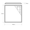 Pack 10 Paneles LED 60x60cm 42W  Color Seleccionable  ENEC05 Driver Philips - 5 Años de garantía
