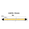Tira LED COB 24V 15W/M- 512 LED/m FLIP CHIP CRI90 IP20- 3 AÑOS DE GARANTIA