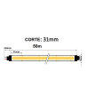 Tira LED COB 24V 12W/M GAMA PRO -  320 LED/m 1.320 Lm FLIP CHIP CRI90 IP66 Bobina 50 metros