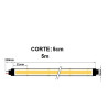 Tira LED COB 24V 12W/M- 320 LED/m FLIP CHIP CRI90 IP20- 3 AÑOS DE GARANTIA