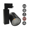 Foco LED 40W Negro para Carril Monofásico BRIDGELUX Chip 100º CRI +90