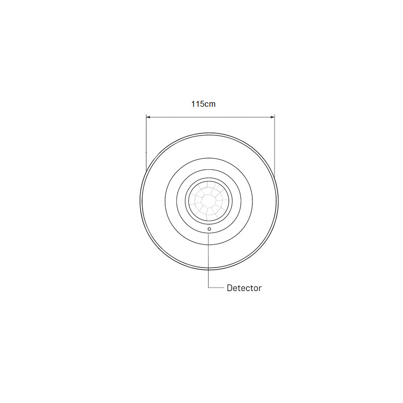 Detector Movimiento de Superficie  Slim AC220-240V