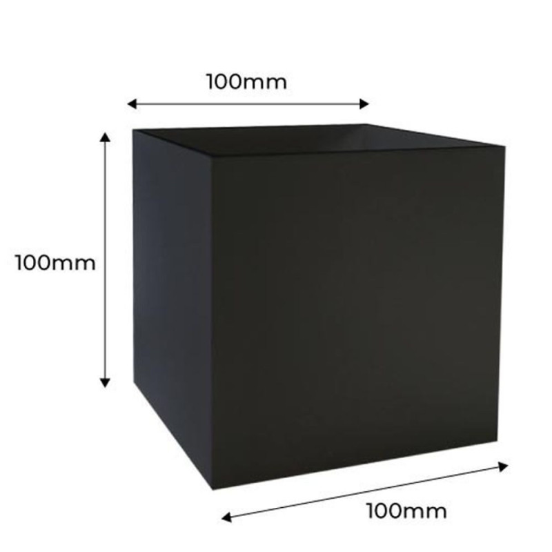 Aplique LED 6W Aluminio NEGRO Doble Luz IP54