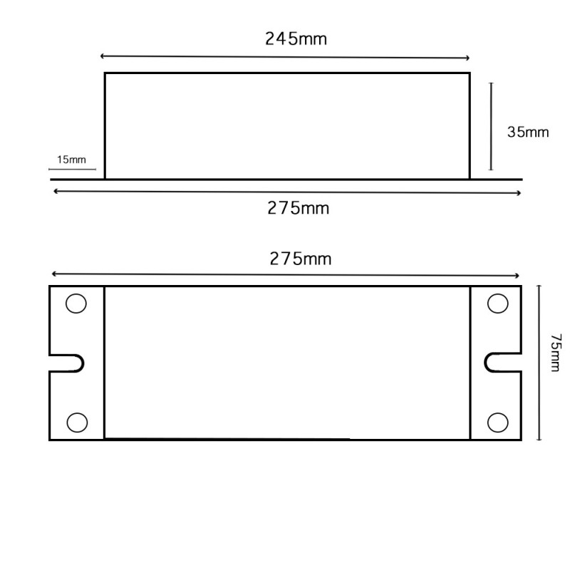 Fuente Alimentación 24V 400w IP68 16.5A 2 Salidas 3 años de garantía