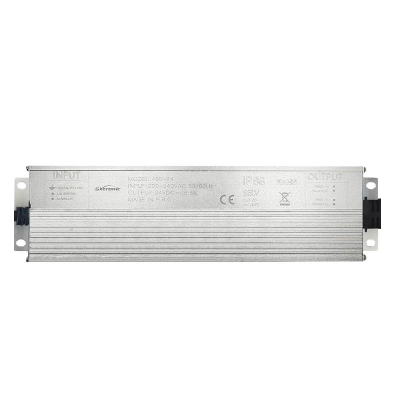 Fuente Alimentación 24V 400w IP68 16.5A 2 Salidas 3 años de garantía
