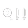 Mini Control remoto Negro RF Magnetico inalambrico CCT