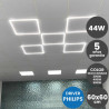 Panel Fit LED 60x60 44W Marco Luminoso Blanco - CCT- Driver Philips 5 Años de garantía