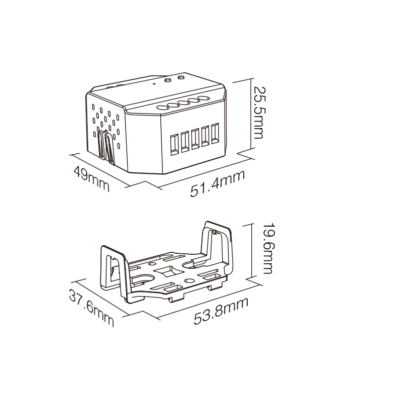Regulador LED inteligente Smart Wifi AC Triac (WiFi+2.4G+Push)