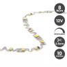 Tira LED Troquelada ZigZag 12V 8W/M IP20 - 120xLED/m Bobina 10 metros