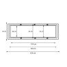 Marco para empotrar Panel LED de 120x30 cm color Blanco- 3 AÑOS DE GARANTIA