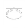 Plafón LED circular superficie 30W - OSRAM CHIP Color Seleccionable