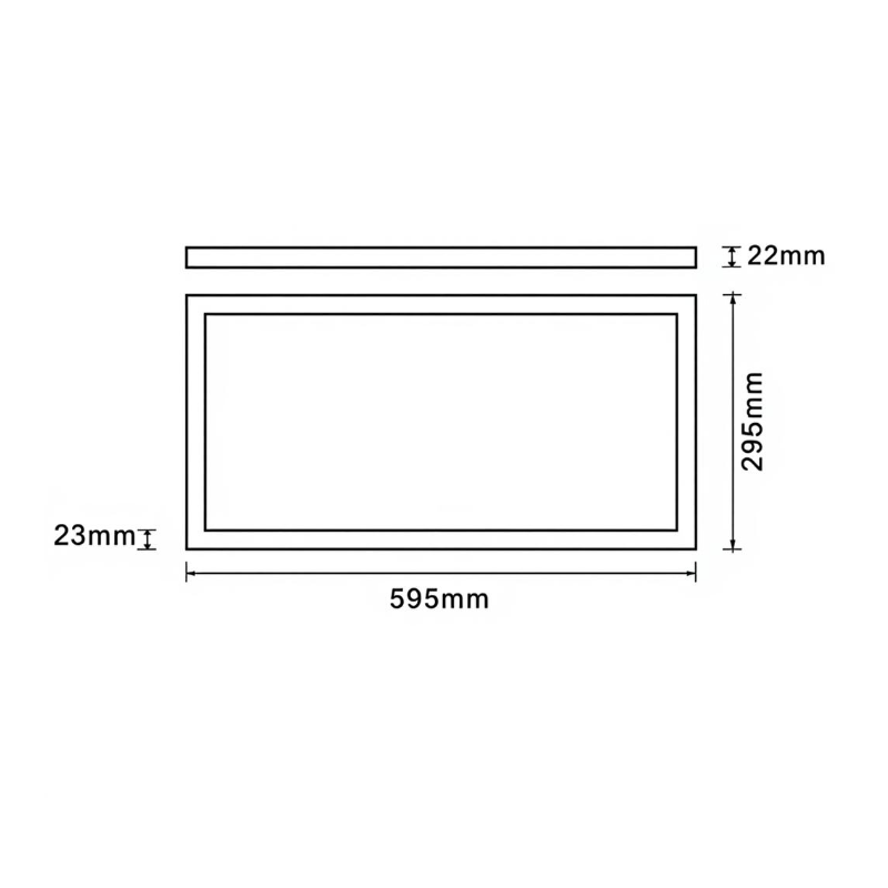 PACK2 Panel LED Superficie 60x30 36W Ultra Slim SMD4014 3CCT 5 años de garantía