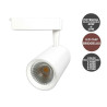 Foco LED 30W-40W Blanco Chip Bridgelux Carril Monofásico Color Seleccionable