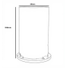 Soporte adaptador de luminaria LED para columna - 60mm