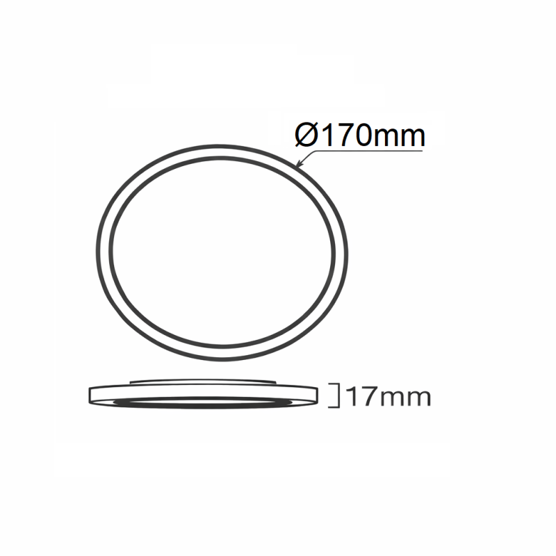 Plafón o Downlight Circular 6W-9W-12W SLIM 3CCT IP44