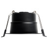 Foco empotrable LED 8W Ignífugo Regulable TRIAC 3CCT IP65 36º Negro