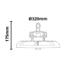 Campana Potencia y Angulo Seleccionable Regulable 0-10V Chip Lumileds Driver Lifud 5 años de garantia