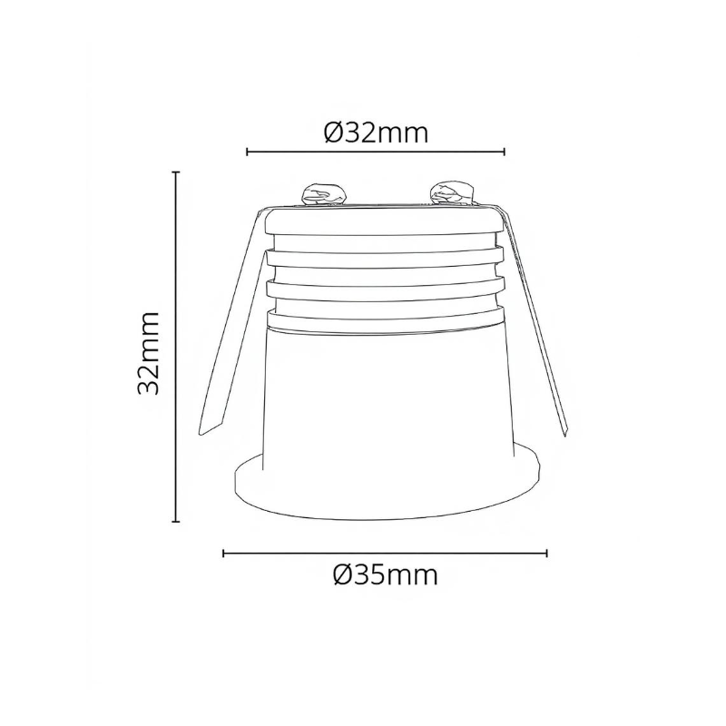 Empotrable LED 5W Bridgelux Chip UGR13 Blanco Color Seleccionable