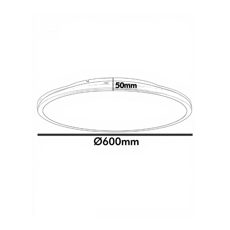 Plafón LED Superficie 40W DIMABLE - Negro - COLOR SELECCIONABLE - CCT- 5 Años de garantía