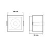 Empotrable LED CCT cuadrado blanco 5W-8W-12W Bridgelux UGR11