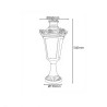 Farol aluminio sobre muro para Lámpara LED E27