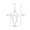 Farol colgante aluminio para Lámpara LED E27