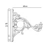 Soporte para Farola Aluminio 65cm