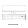 Pack 6 Paneles LED 120x30cm 40W Driver Philips - 5 Años de garantía