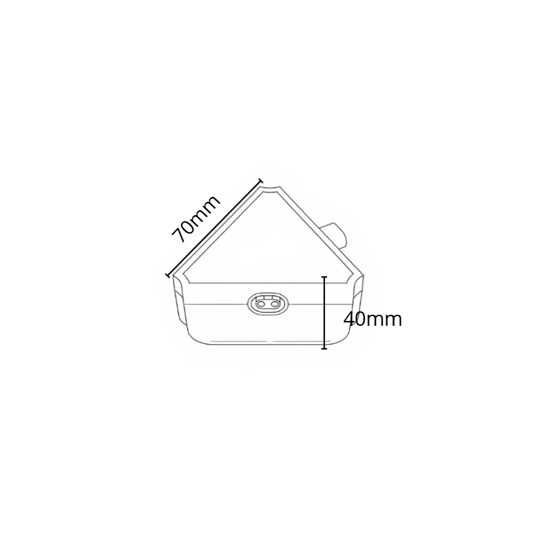Conector LED INTEGRADO TRIANGULAR 1.5W para regletas Osram ref 101999 y 102000