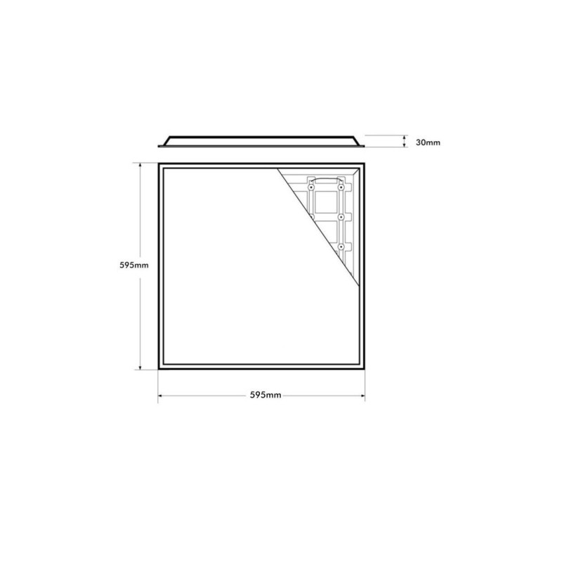 Panel LED IP65 40W 60x60 Philips Driver Pack 2 unidades 5 AÑOS DE GARANTIA