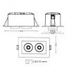 Empotrable LED 12W Periscopico Direccionable Rectangular Color Seleccionable