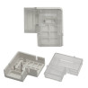 Pack 2 unidades Conector Transparente Para Unión L Tiras LED COB y SMD 8 mm y 10mm IP65