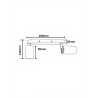 Aplique de techo Orientable Negro Aluminio para 2 Lámpara GU10