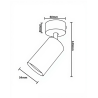 Aplique blanco de techo orientable GU10 • Ledytec