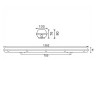 Pantalla estanca para dos tubos LED  IP65 120cm
