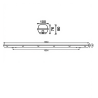 Pantalla estanca para dos tubos de LED IP65 150cm