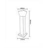 Baliza LED Cuadrada 9W 5CCT Exterior
